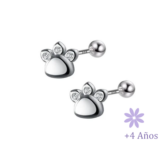 AROS PATITA DOG LOVER PLATA TORNILLO ROSCO