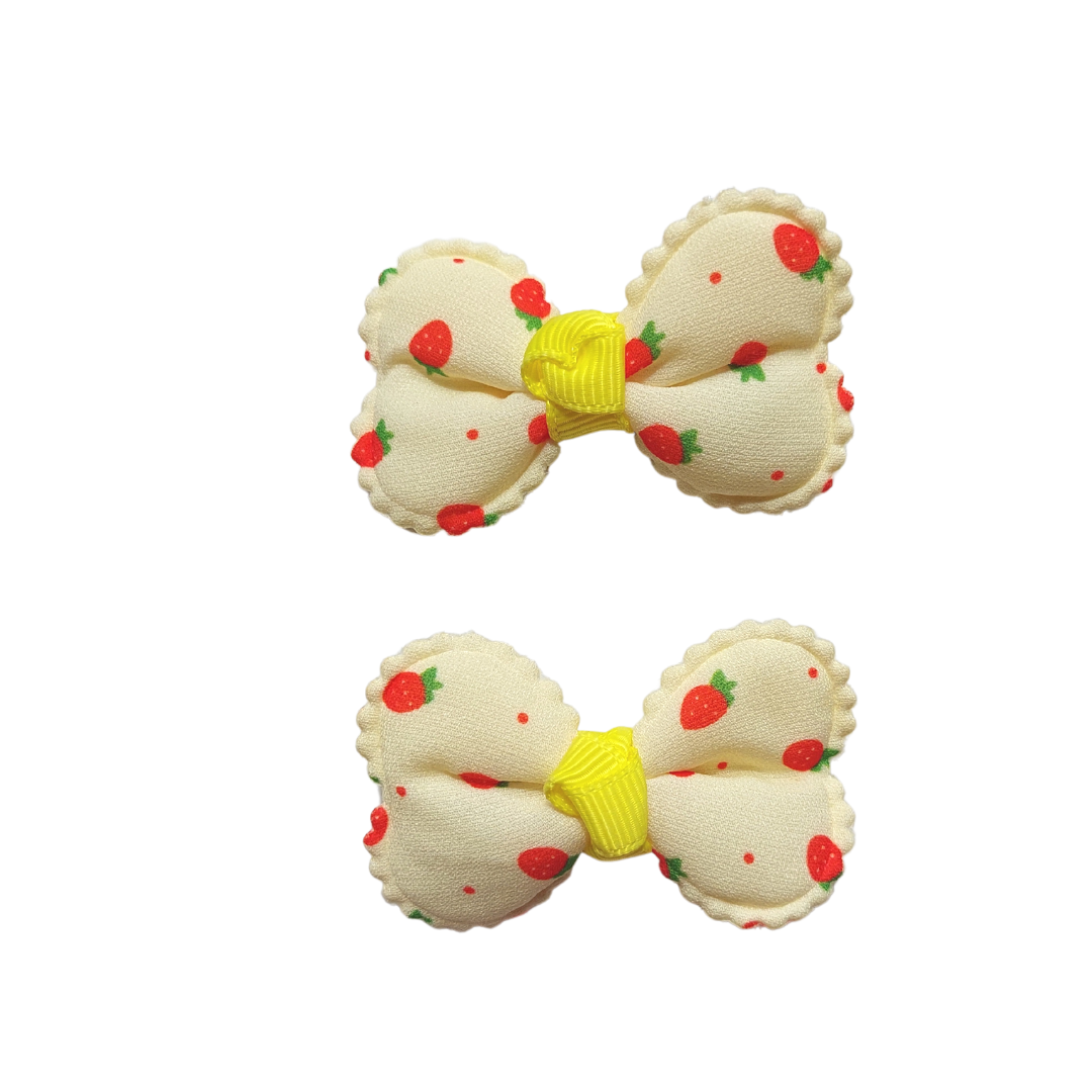 Set 2 trabas pinza frutillas - MARGARITA JOYERIA INFANTIL