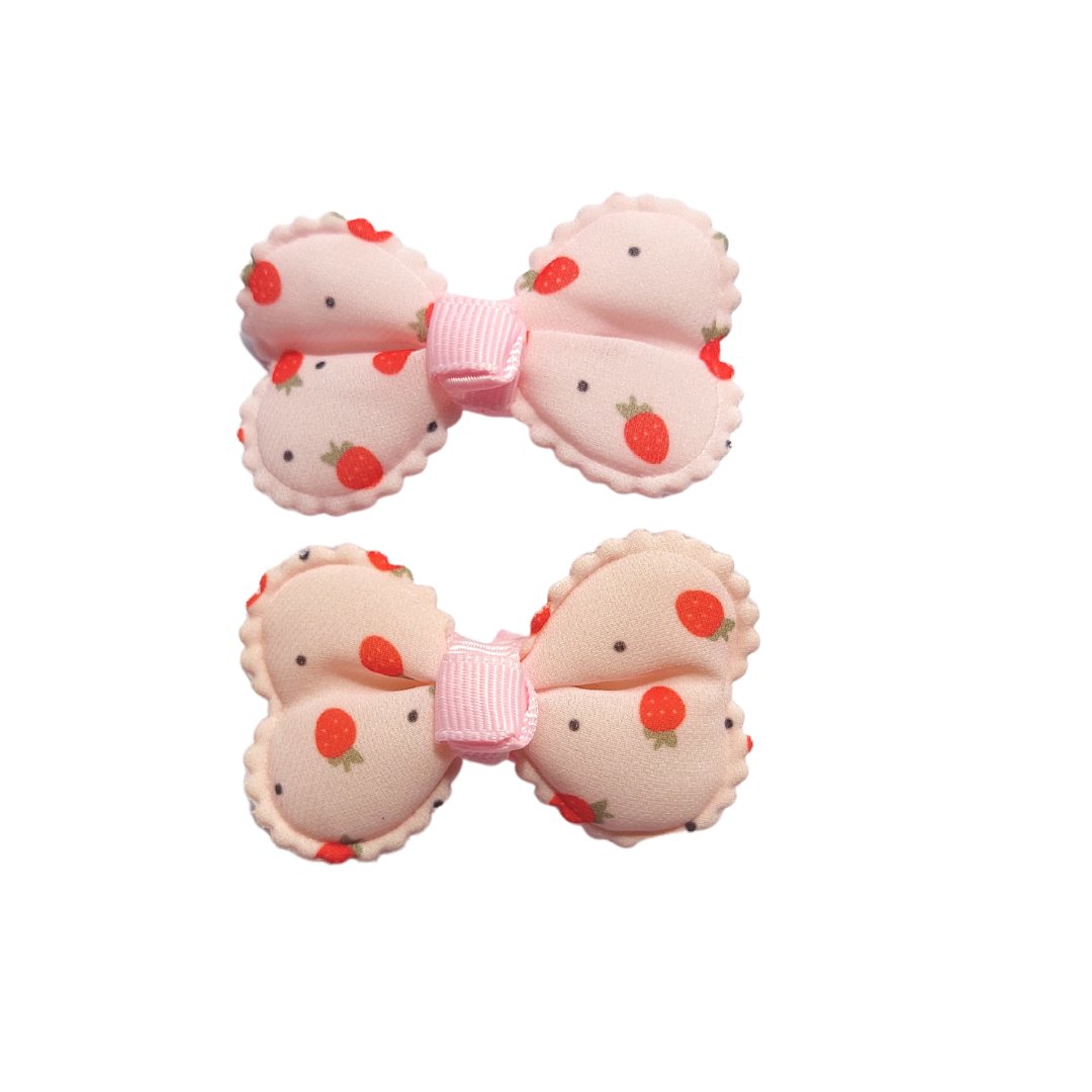 Set 2 trabas pinza frutillas - MARGARITA JOYERIA INFANTIL